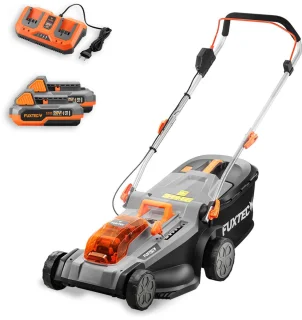 FUXTEC FX-E2RM37 40V grasmaaier met 2 batterijen en dubbele lader