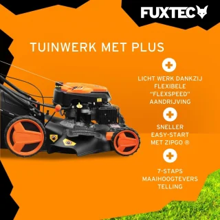 FUXTEC FX-RM5196eS-PRO Benzine Grasmaaier 51cm Zelfrijdend