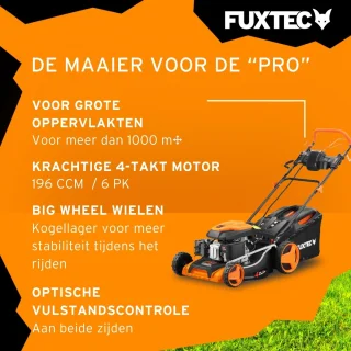 FUXTEC FX-RM5196eS-PRO Benzine Grasmaaier 51cm Zelfrijdend