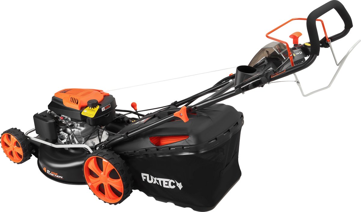 Wat vinden we goed aan de FUXTEC FX-RM5396eS-PRO Benzine Grasmaaier 53 cm