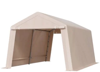 Garagetent PE Opslagtent 305x457x243 cm - Grijs