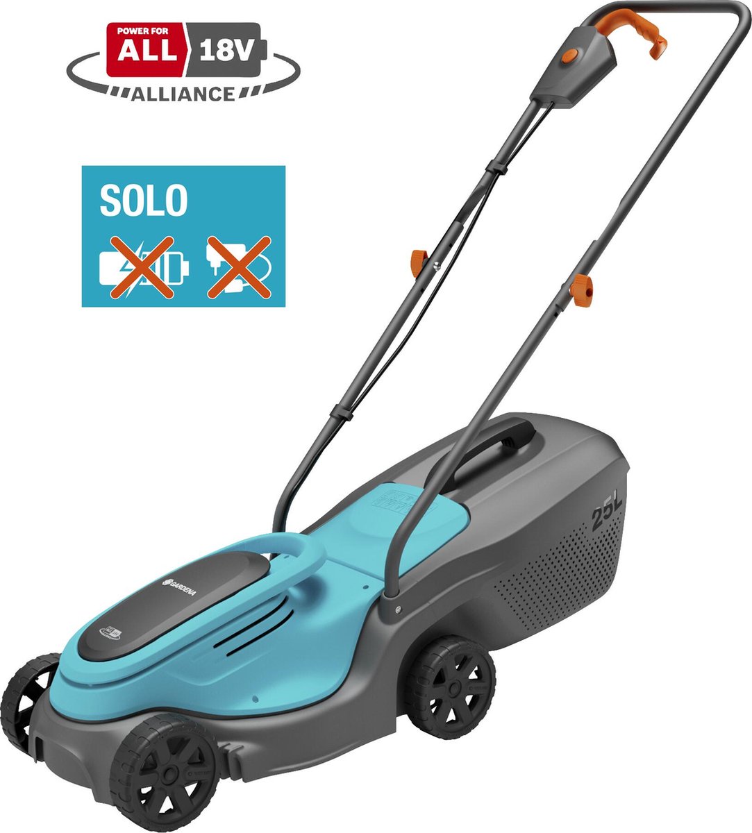De GARDENA PowerMax 30/18V P4A Solo Grasmaaier 18V 300mm in één oogopslag