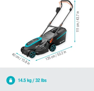 GARDENA PowerMax 37/36V P4A solo grasmaaier zonder accu en lader