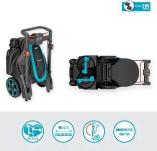 GARDENA PowerMax Duo 46/36V P4A Grasmaaier Set 4.1