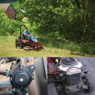 Gas-vacuüm brandstofpomp voor 17-25 pk grasmaaiermotoren