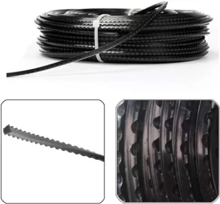 Getande nylon trimmerdraad 3 mm x 53 m