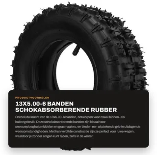 Grasmaaier banden schokabsorberend