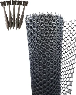 Grasmaaier beschermmat zwart, 1,3 x 10 m