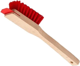 Grasmaaier Dek Schraper - Dekreiniger Tuingereedschap - Maaidek Onderhoud - Roestwerende Coating - 40.5 cm - Houten Borstel
