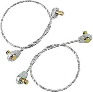 Grasmaaier dekkabel en hefkabel maaidek – 2 stuks – zilver