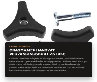 Grasmaaier handvat vervangingsset - 8mm draad