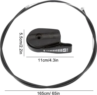 Grasmaaier kabel 65 inch - throttle kabel - zwart - ShopVlot