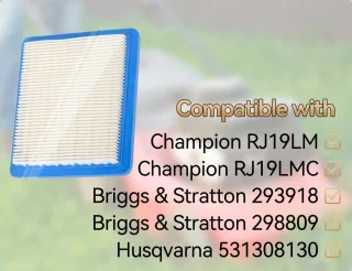 Grasmaaier luchtfilter compatibel met 491588 399959 - m-winkel