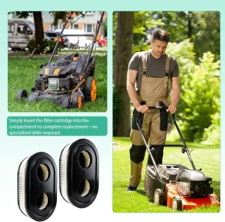 Grasmaaier luchtfilters set van 2 ShopVlot