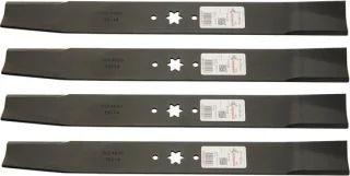 Grasmaaier messen set van vier 21-3/16 inch zilver