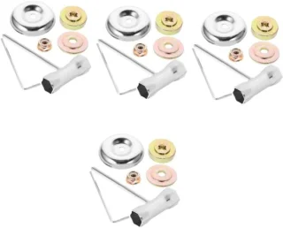 Grasmaaier metalen trimmerplaat 8x8x1,5 cm - 4 stuks
