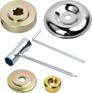 Grasmaaier onderdelen set 6-delig met metalen adapter