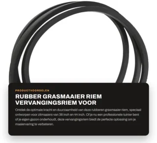 Grasmaaier riem rubber 223,5 cm