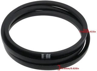 Grasmaaier riem vervanging 90 inch 89 inch rubberen riem compatibel met Husqvarna Poulan OEM 532174368 532180808 zwart