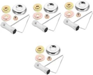 Grasmaaier schijven set - 4 stuks - grijs