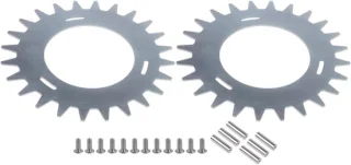Grasmaaier spikes - 1 set - zilver