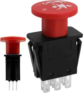 Grasmaaier stopknop