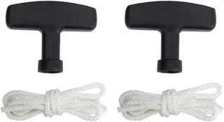 Grasmaaier trekkoord set 90cm - 2 stuks met handvatten - vervanging voor Honda GX100 GX120 GX160 GX240 GX270 - ShopVlot