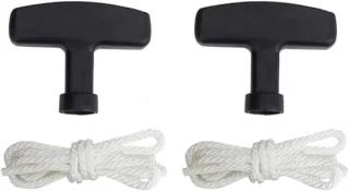 Grasmaaier trekkoord set 90cm - 2 stuks met handvatten - vervanging voor Honda GX100 GX120 GX160 GX240 GX270 - ShopVlot
