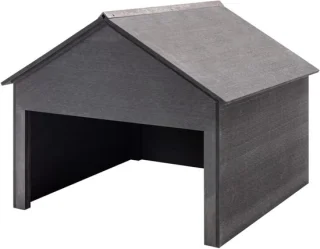 Grasmaaierhuis 80x80x70 cm grijs
