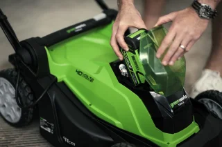 Greenworks 40V 41cm 2-in-1 Grasmaaierset