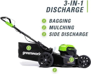 Greenworks 40V 46cm Zelftrekkende Grasmaaier zonder accu's