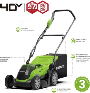 Greenworks 40V Accu Grasmaaier