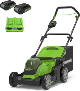 Greenworks G24X2LM41 48V accu-set (2x 2Ah + lader)