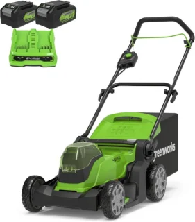 Greenworks G24X2LM41K4X 48V Accu Grasmaaier Set
