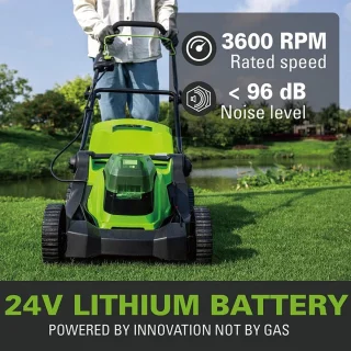 Greenworks G24X2LM41K4X 48V Accu Grasmaaier Set