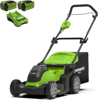 Greenworks G40LM41K2X accu grasmaaier 40V 2x2AH