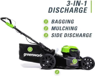Greenworks GD40LM46SPK4X Accugrasmaaier 40V inclusief accu's en lader