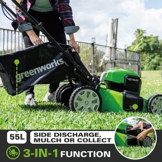 Greenworks GD40LM46SPK4X Accugrasmaaier 40V inclusief accu's en lader