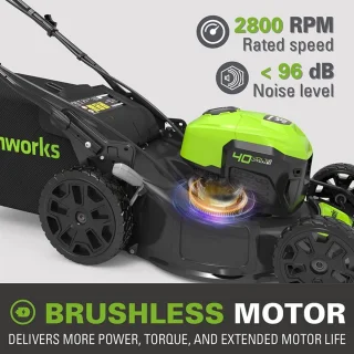 Greenworks GD40LM46SPK4X Accugrasmaaier 40V inclusief accu's en lader