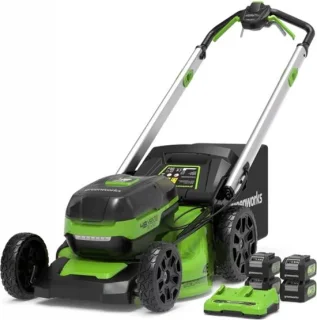 Greenworks Grasmaaier 48V accu set 4x4Ah