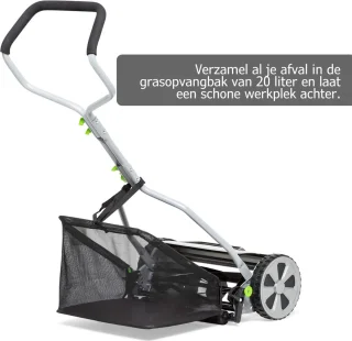 Handcilindermaaier 40 cm met opvangzak 20 liter