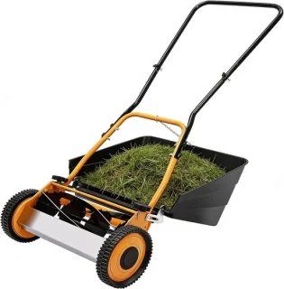 Handgrasmaaier 16 inch oranje zwart
