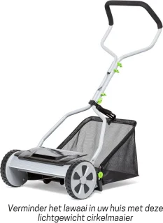 Handgrasmaaier 40 cm met 20 L opvangbak