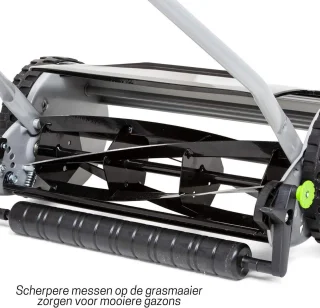 Handgrasmaaier 40 cm met 20 L opvangbak