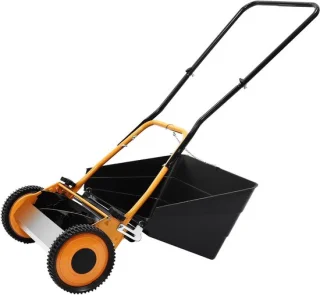 Handgrasmaaier met grasvanger