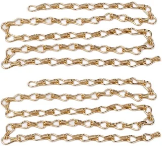 Hanglampketting 2 stuks goud