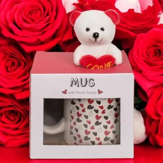Hart en Pluche Teddybeer - Koffiemok