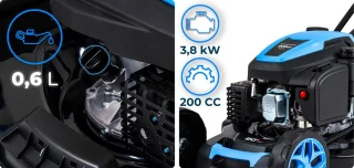 Hexwelt HW-KS-200 Benzine Grasmaaier 51 cm met Aandrijving