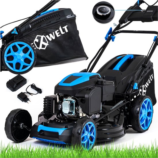 Hexwelt HW-KS-224E Benzine Grasmaaier Met Aandrijving