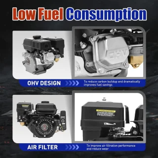 Horizontale viertaktmotor 7,5 pk (212 cc)